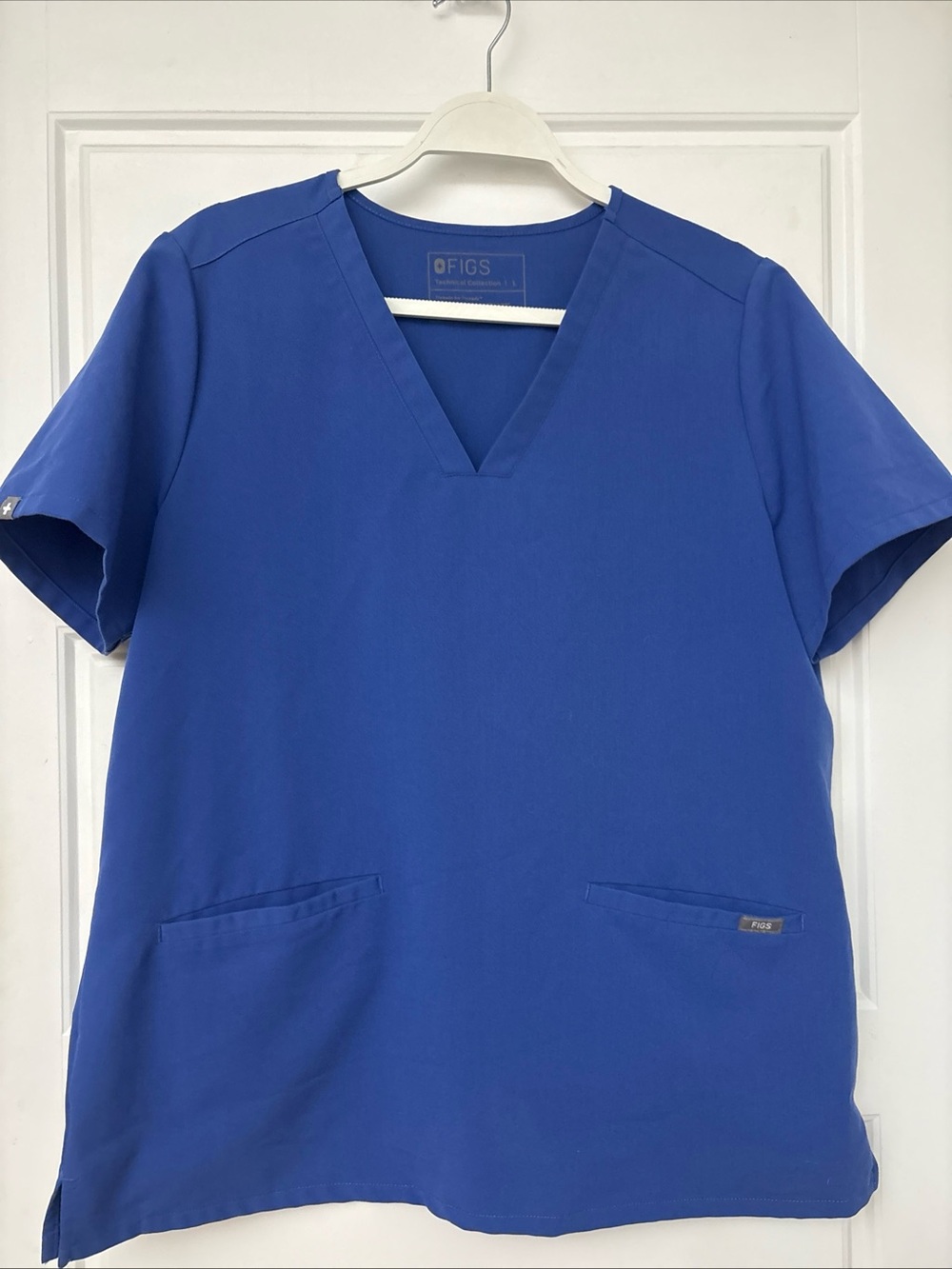 FIGS Scrub Top Women's Technical Collection Casma Stretch Sz L Blue